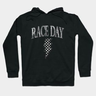 Race Day Checkered Vintage Hoodie